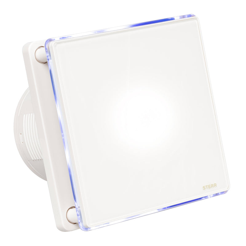 Extracteur d'air pour salle de bain avec rétroéclairage LED et hygrostat 100 mm / 4" - BFS100LH