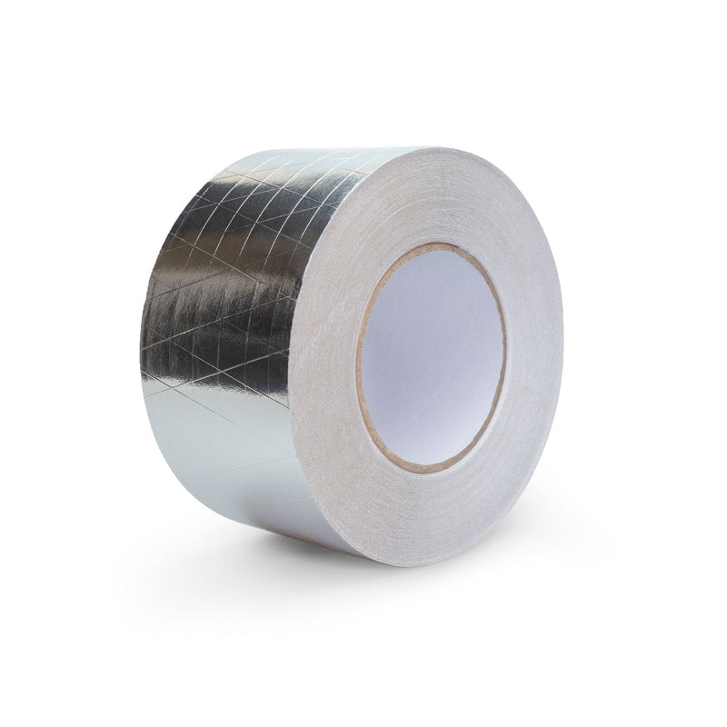 Sterk versterkte aluminium tape aluminiumfolie tape zilver 75 mm x 50 m