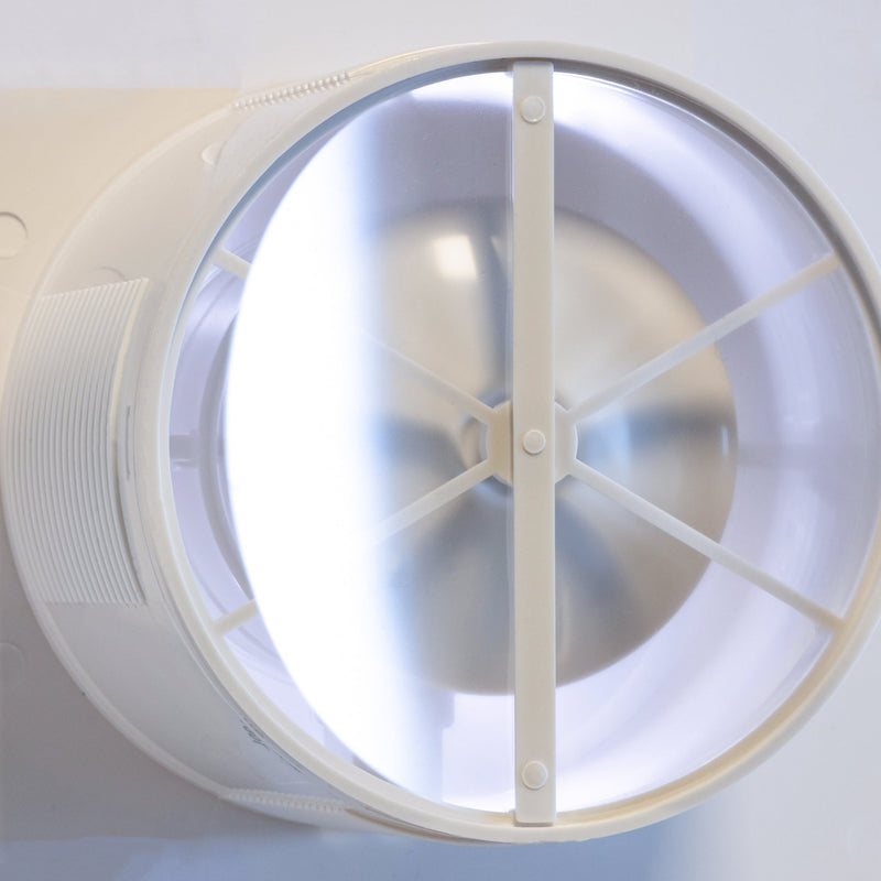 Extracteur d'air pour salle de bain avec rétroéclairage LED et hygrostat 100 mm / 4" - BFS100LH